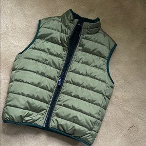 Kids Green Puffer Vest